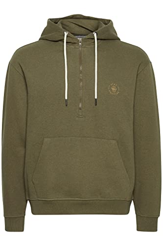 Blend 20714596 Herren Sweatshirt Kapuzenpullover Hoodie Pullover mit Kapuze und Reißverschluss Meliert, Größe:2XL, Farbe:Military Olive (190622) von b BLEND