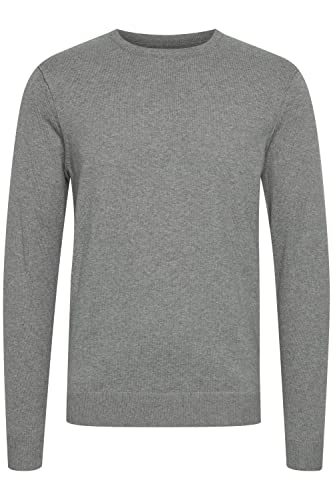 Blend 20714626 Herren Strickpullover Feinstrick Pullover mit Rundhalskragen, Größe:2XL, Farbe:Stone Mix (200274) von b BLEND