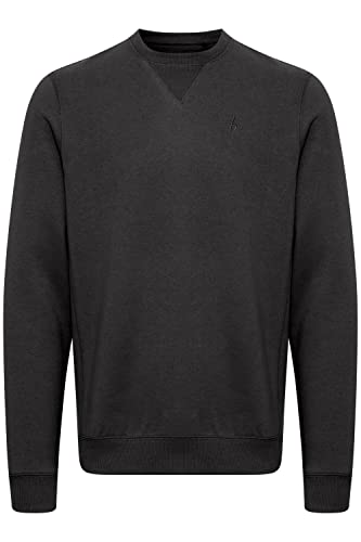 Blend 20715063 Herren Sweatshirt Pullover Pulli mit Rundhalsausschnitt O-Neck Basic, Größe:L, Farbe:Black (194007) von b BLEND