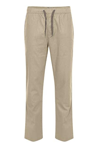 Blend 20715109 Herren Leinenhose Hose Stoffhose Leinen Mix Loose Fit mit Kordeln, Größe:2XL, Farbe:Crockery (161104) von b BLEND