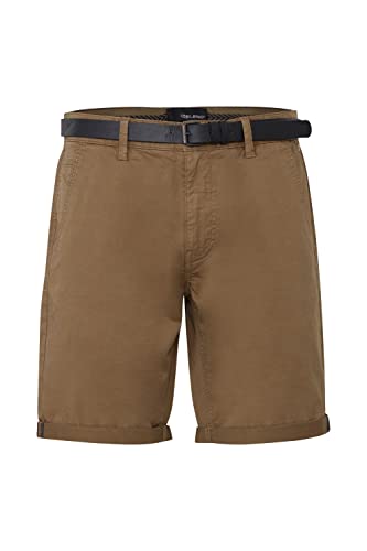 Blend 20715128 Herren Chino Shorts Bermuda Kurze Hose mit Gürtel Chinoshorts mit Stretch Regular Fit, Größe:2XL, Farbe:Otter (181018) von b BLEND