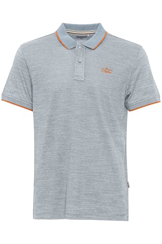 Blend 20715192 Polo Herren Poloshirt Polohemd mit Polokragen Logo-Stickerei Regular Fit, Größe:2XL, Farbe:Celestial Blue (144210) von b BLEND