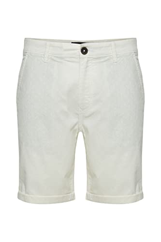 Blend 20715214 Herren Leinenshorts Chino Shorts Bermuda Kurze Hose Leinen Mix Regular Fit, Größe:2XL, Farbe:Snow White (110602) von b BLEND