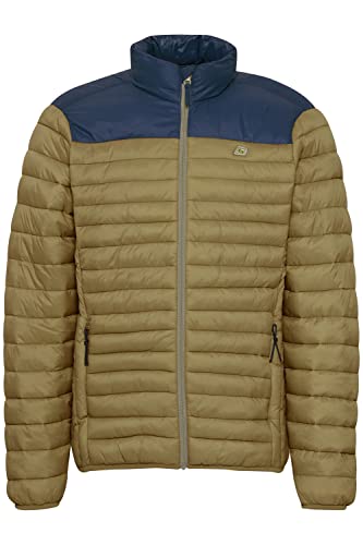 Blend 20715260 Outerwear Herren Steppjacke Übergangsjacke Jacke leicht gesteppte Winterjacke mit color-block und Stehkragen Regular Fit, Größe:2XL, Farbe:Nutria (180825) von b BLEND