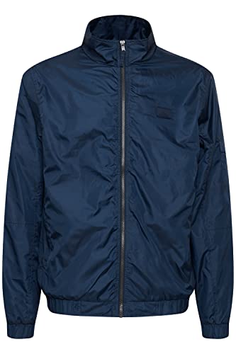 Blend 20715270 Outerwear Herren Windbreaker Übergangsjacke Regenjacke Kapuzenjacke mit elastischen Bündchen Regular Fit, Größe:L, Farbe:Dress Blues (194024) von b BLEND
