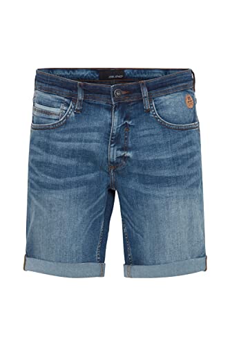 Blend 20715430 Herren Jeans Shorts Kurze Denim Shorts Multiflex mit Stretch Twister Fit Slim/Regular Fit, Größe:L, Farbe:Denim Middle Blue (200291) von b BLEND