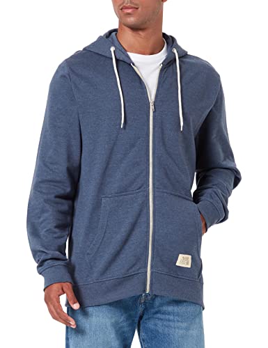 Blend 701628 Herren Sweatjacke Kapuzen-Jacke Zip-Hoodie aus hochwertiger Baumwollmischung Meliert, Größe:XXL, Farbe:Ensign Blue (74260) von b BLEND