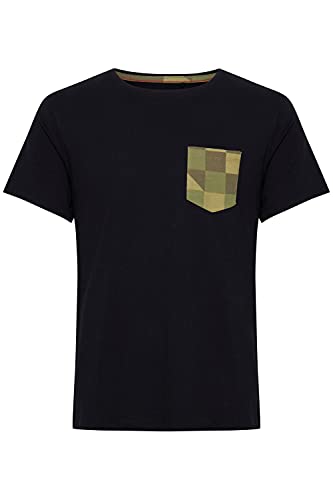 Blend Amilo Herren T-Shirt Kurzarm Shirt aus 100% Baumwolle, Größe:XXL, Farbe:Black (194007) von b BLEND