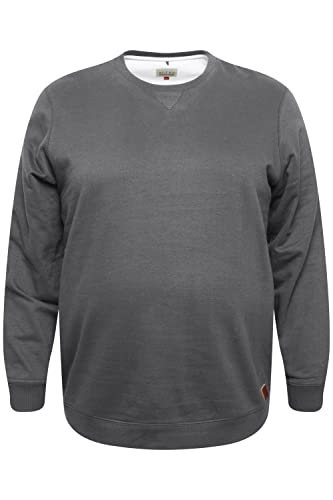 Blend BHAlex BT Herren Sweatshirt Pullover Pulli mit Rundhalsausschnitt große Größen bis 6XL, Größe:3XL, Farbe:Charcoal Mix (200278) von b BLEND