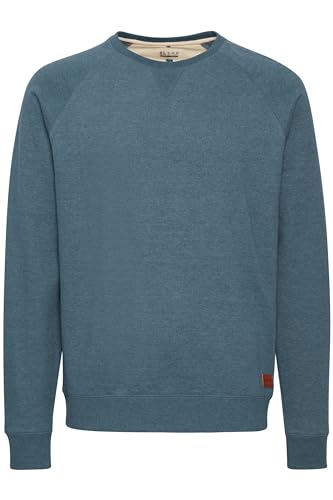 Blend BHAlex Herren Sweatshirt Pullover Sweater mit Rundhalsausschnitt Rippbündchen Baumwollmischung Regular fit, Größe:S, Farbe:Ensign Blue (70260) von b BLEND