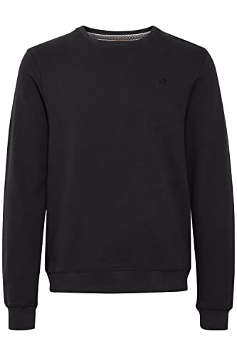 Blend BHAvebury Herren Sweatshirt Pullover Pulli mit Rundhalsausschnitt und Känguru Tasche O-Neck, Größe:S, Farbe:Black (194007) von b BLEND