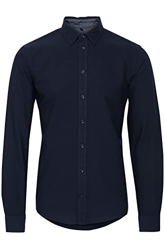 Blend BHBHNAIL Shirt Shirt Herren Freizeit Hemd mit klassischem Hemdkragen aus, Größe:L, Farbe:Navy (70230) von b BLEND