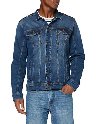 Blend BHBHNARIL Outerwear Outerwear Herren Jeansjacke Denim Übergangsjacke, Größe:L, Farbe:Denim dark blue (200292) von b BLEND