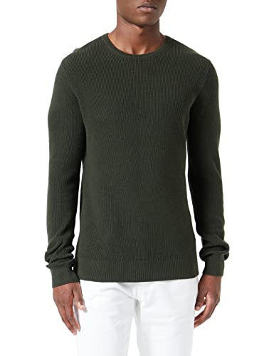 Blend BHCodford Herren Strickpullover Feinstrick Pullover mit Rundhalsausschnitt O-Neck Meliert, Größe:M, Farbe:Rosin (190509) von b BLEND