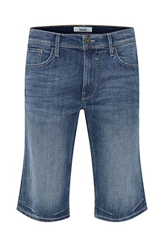 Blend BHDenon Herren Jeans Shorts Kurze Denim Hose mit Stretch Eingrifftaschen Baumwollmischung Regular fit, Größe:L, Farbe:Denim Lightblue (76200) von b BLEND