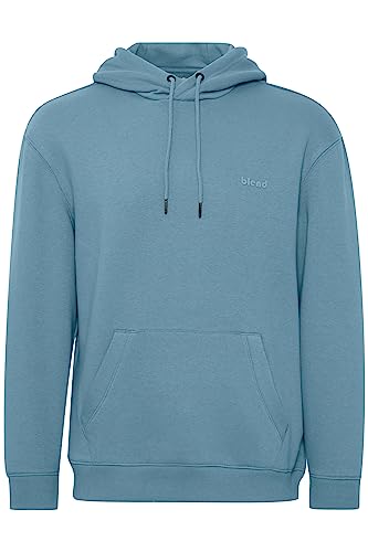 Blend BHDownton - Herren Hoodie mit Kapuze Sweatshirt Pullover Sweater, Größe:L, Farbe:Bluestone (184217) von b BLEND