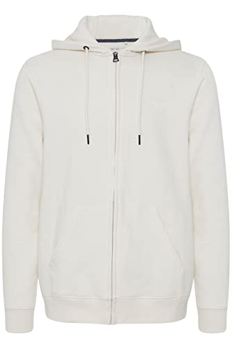 Blend BHDownton Herren Sweatjacke Kapuzenjacke Hoodie mit Kapuze und Reißverschluss, Größe:2XL, Farbe:Egret (110103) von b BLEND