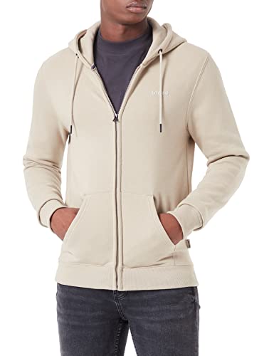 Blend BHDownton Herren Sweatjacke Kapuzenjacke Hoodie mit Kapuze und Reißverschluss, Größe:S, Farbe:Crockery (161104) von b BLEND