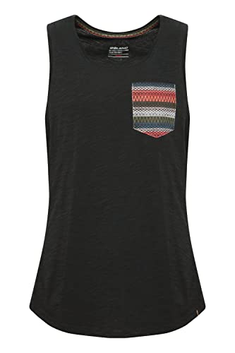 Blend BHElei Herren Tank Top mit Brusttasche Azteken-Muster Abgerundeter Saum Regular Fit, Größe:2XL, Farbe:Black (194007) von b BLEND