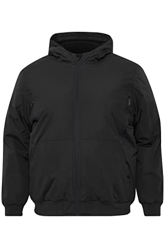 Blend BHEleon BT Herren Übergangsjacke Herrenjacke Jacke Big&Tall Blouson mit Kapuze und Rippbündchen Regular Fit, Größe:3XL, Farbe:Black (194007) von b BLEND