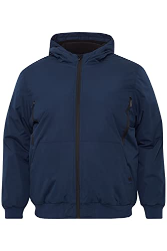 Blend BHEleon BT Herren Übergangsjacke Herrenjacke Jacke Big&Tall Blouson mit Kapuze und Rippbündchen Regular Fit, Größe:4XL, Farbe:Dress Blues (194024) von b BLEND