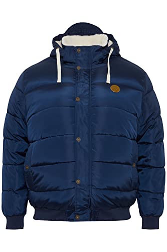 Blend BHFrederico BT Herren Winterjacke Herrenjacke Jacke Big&Tall Blouson mit Kapuze, Rippbündchen und Teddyfutter Regular Fit, Größe:3XL, Farbe:Dress Blues (194024) von b BLEND