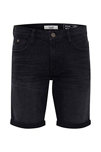 Blend BHGrilitsch Herren Jeans Shorts Kurze Denim Hose mit 5-Pocket-Form Baumwollmischung Regular fit, Größe:M, Farbe:Denim Black (76204) von b BLEND