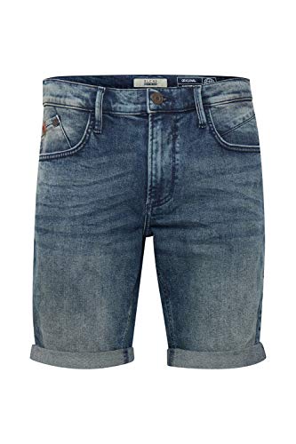 Blend BHGrilitsch Herren Jeans Shorts Kurze Denim Hose mit 5-Pocket-Form Baumwollmischung Regular fit, Größe:M, Farbe:Denim middleblue (76201) von b BLEND