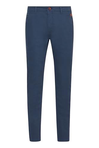 Blend BHKainz Herren Chino Hose Stoffhose mit Stretch-Anteil Eingrifftaschen Baumwollmischung Regular fit, Größe:32/34, Farbe:Navy (70230) von b BLEND