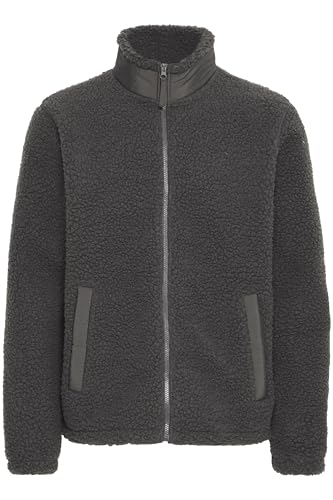 Blend BHLaursus Herren Teddy-Jacke Übergangsjacke Jacke mit Stehkragen Eingrifftaschen Gummizug Regular fit, Größe:L, Farbe:Forged Iron (193907) von b BLEND