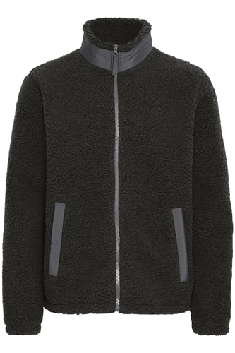 Blend BHLaursus Herren Teddy-Jacke Übergangsjacke Jacke mit Stehkragen Eingrifftaschen Gummizug Regular fit, Größe:M, Farbe:Black (194007) von b BLEND