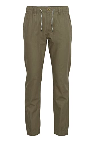 Blend BHLennik Herren Leinenhose Lange Stoffhose, Größe:L, Farbe:Dusty Olive (180515) von b BLEND