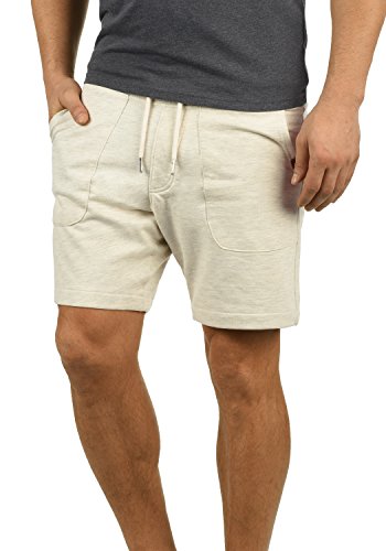 Blend BHMulker Herren Sweatshorts Kurze Hose Jogginghose mit Kordelzug Eingrifftaschen Baumwollmischung Regular fit, Größe:M, Farbe:Sand Mix (70810) von b BLEND