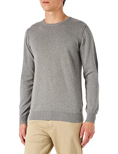 Blend BHNOLEN Herren Strickpullover Feinstrick Pullover mit Rundhalsausschnitt O-Neck, Größe:XL, Farbe:Stone Mix (200274) von b BLEND