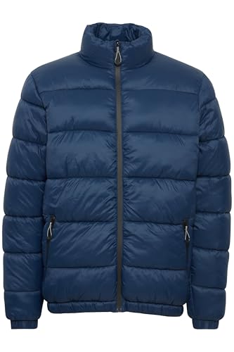 Blend BHOuterwear Herren Steppjacke Jacke Winterjacke mit Stehkragen Reißverschlusstaschen Regular fit, Größe:L, Farbe:Dress Blues (194024) von b BLEND