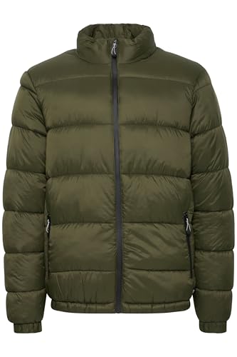 Blend BHOuterwear Herren Steppjacke Jacke Winterjacke mit Stehkragen Reißverschlusstaschen Regular fit, Größe:L, Farbe:Forest Night (190414) von b BLEND