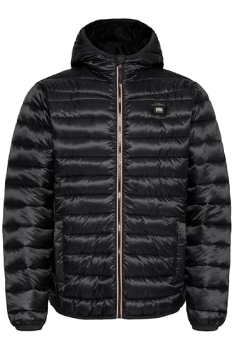 Blend BHOuterwear Herren Steppjacke Übergangsjacke Jacke mit Kapuze Eingrifftaschen Regular fit, Größe:XL, Farbe:Black (194007) von b BLEND