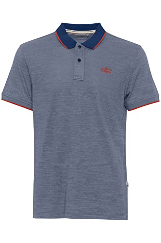 Blend 20715192 Polo Herren Poloshirt Polohemd mit Polokragen Logo-Stickerei Regular Fit, Größe:XL, Farbe:Dress Blues (194024) von b BLEND