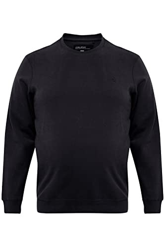 Blend BHRavinBT Sweatshirt Herren Big & Tall Sweater Pullover Große Größen bis 6XL aus hochwertigem Baumwollmaterial, Größe:4XL, Farbe:Black (194007) von b BLEND