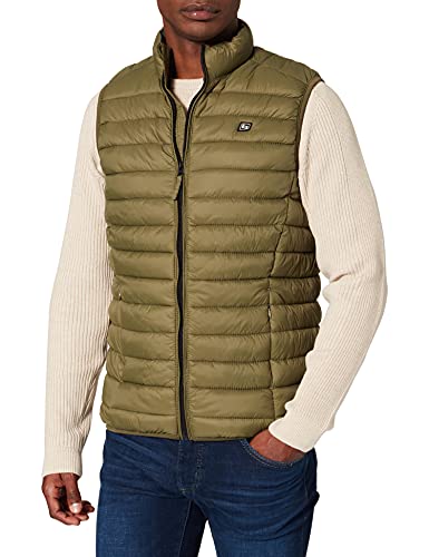 Blend BHRomseyBH Vest Herren Weste Steppweste Outdoor Weste mit Stehkragen, Größe:S, Farbe:Winter Moss (180523) von b BLEND