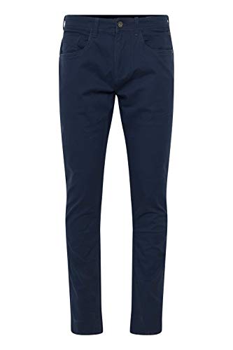 Blend BHSaturn Herren Chino Hose Stoffhose mit Stretch Eingrifftaschen Baumwollmischung Regular fit, Größe:34/34, Farbe:Navy (70230) von b BLEND