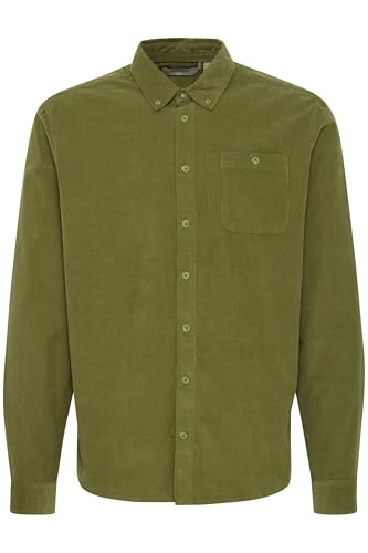 Blend BHShirt Herren Hemd Langarmhemd Freizeithemd mit Kentkragen 2-Knopf-Manschette Brusttasche 100% Baumwolle Regular fit, Größe:XL, Farbe:Capulet Olive (180426) von b BLEND