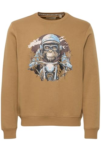 Blend BHSweatshirt Herren Sweatshirt Pullover Sweater mit Rundhals Rippbündchen Baumwollmischung Regular fit, Größe:3XL, Farbe:Otter (181018) von b BLEND
