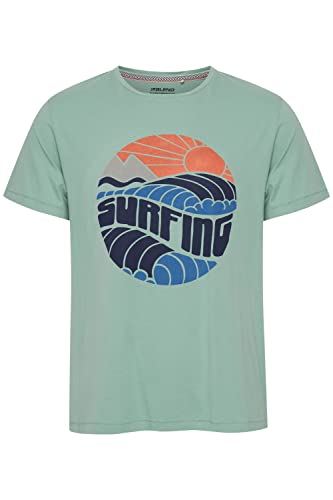 Blend BHTeeHerren T-Shirt Kurzarm Shirt mit Print und Rundhalsausschnitt aus 100% Baumwolle, Größe:XXL, Farbe:Feldspar (165815) von b BLEND