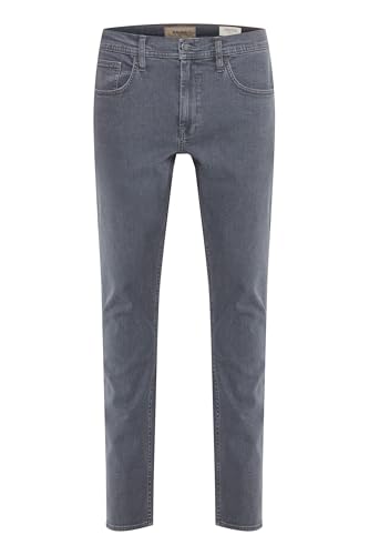 Blend BHTwister Herren Jeans Hose Denim Jeans mit Eingrifftaschen Gürtelschlaufen Label-Details Baumwollmischung Slim fit, Größe:W36/32, Farbe:Denim Grey (200296) von b BLEND