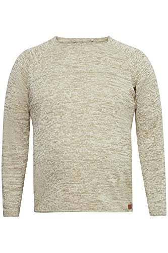 Blend BT Dan Strickpullover Herren Big & Tall Feinstrickpullover Pullover Große Größen bis 6XL, Größe:3XL, Farbe:Bone White (120105) von b BLEND