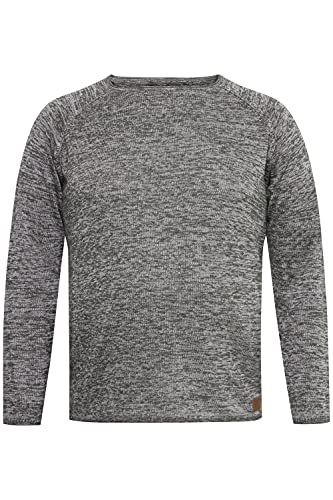 Blend BT Dan Strickpullover Herren Big & Tall Feinstrickpullover Pullover Große Größen bis 6XL, Größe:5XL, Farbe:Pewter Mix (200277) von b BLEND