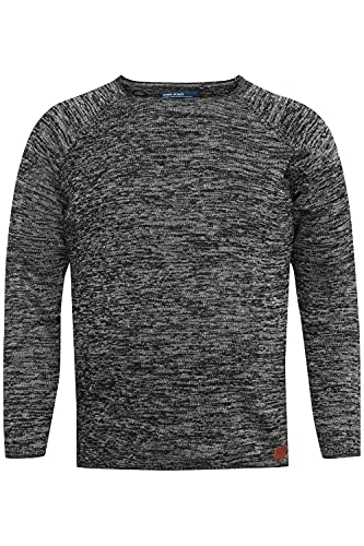 Blend BT Dan Strickpullover Herren Big & Tall Feinstrickpullover Pullover Große Größen bis 6XL, Größe:6XL, Farbe:Black (194007) von b BLEND