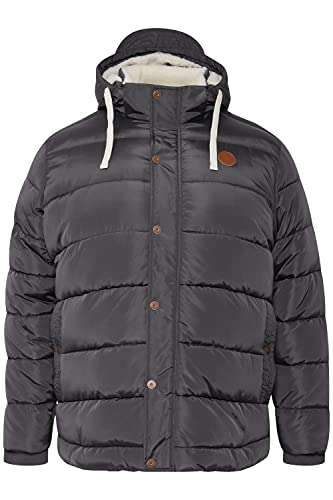 Blend BT Frederic Winterjacke Herren Big & Tall Herrenjacke Jacke Große Größen bis 6xl mit Teddyfell-Kapuze, Größe:5XL, Farbe:Phantom Grey (194205) von b BLEND