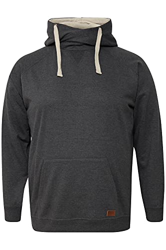 Blend BT Sales Hoodie Herren Big & Tall Kapuzenpullover Vintage Pullover mit Kapuze Große Größen bis 6XL, Größe:4XL, Farbe:Charcoal Mix (200278) von b BLEND